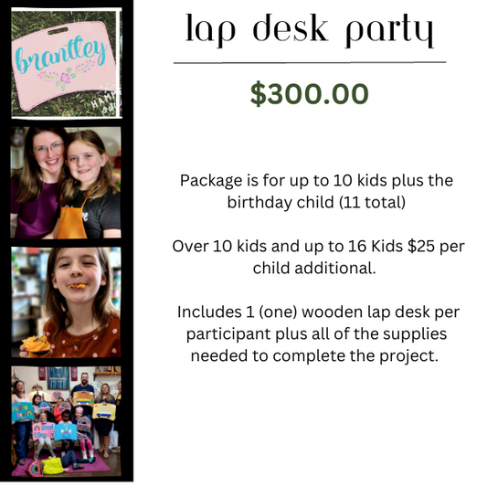 Birthday Party Kid's Lap Desk Party