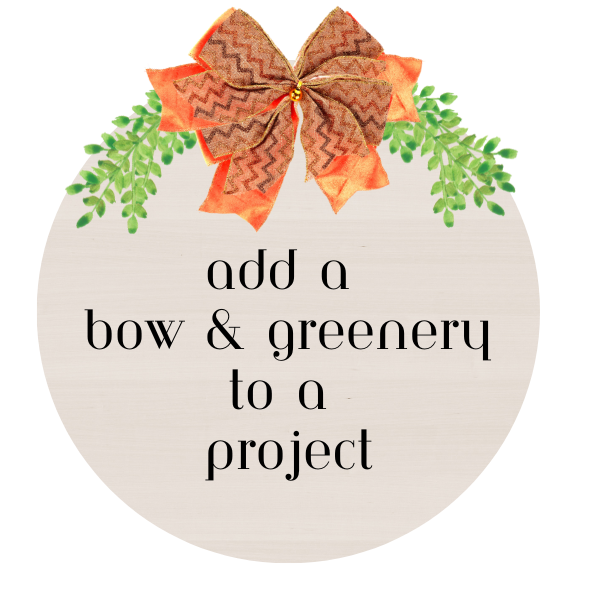 Corporate Party bow and greenery
