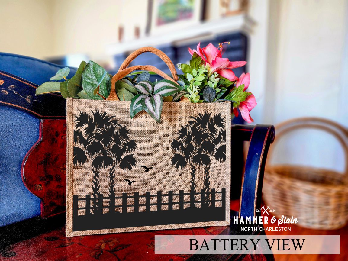BURLAP TOTES