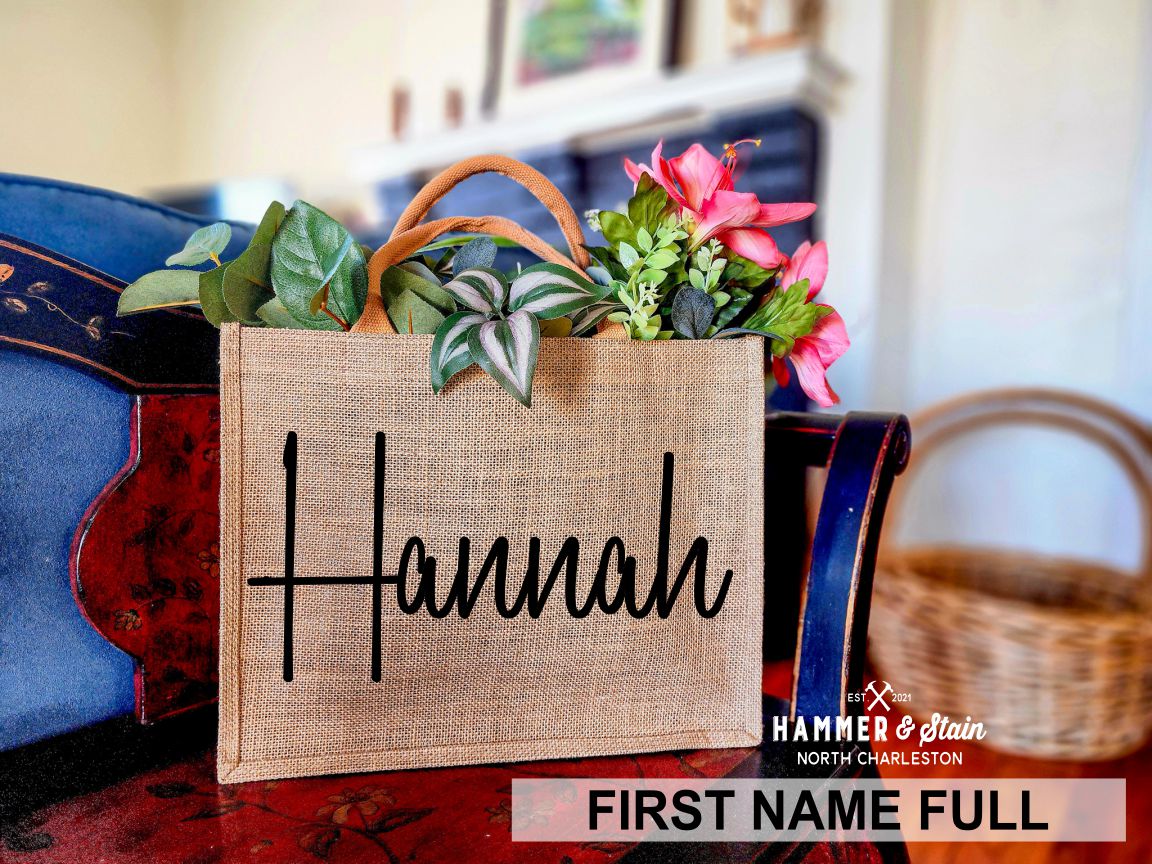 BURLAP TOTES