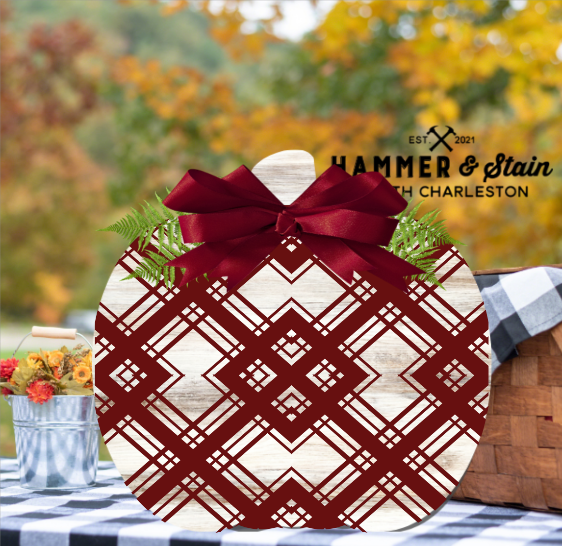 Fall Collection---Pumpkin Shaped Door Hangers