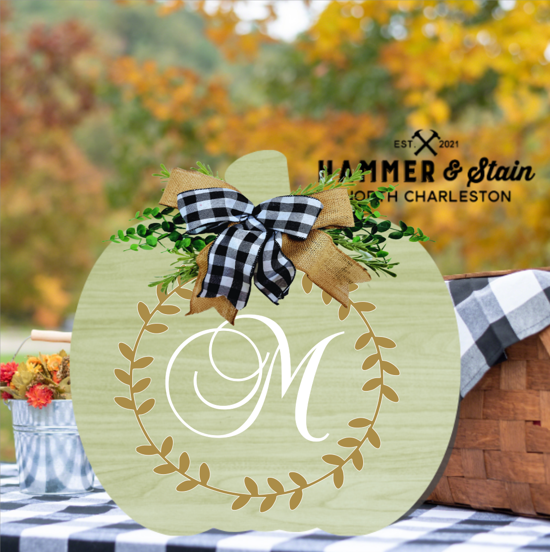 Fall Collection---Pumpkin Shaped Door Hangers