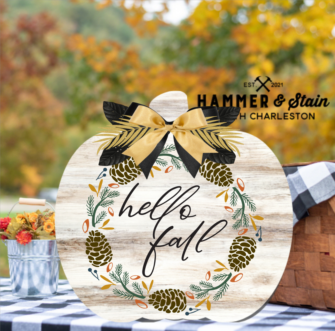 Fall Collection---Pumpkin Shaped Door Hangers