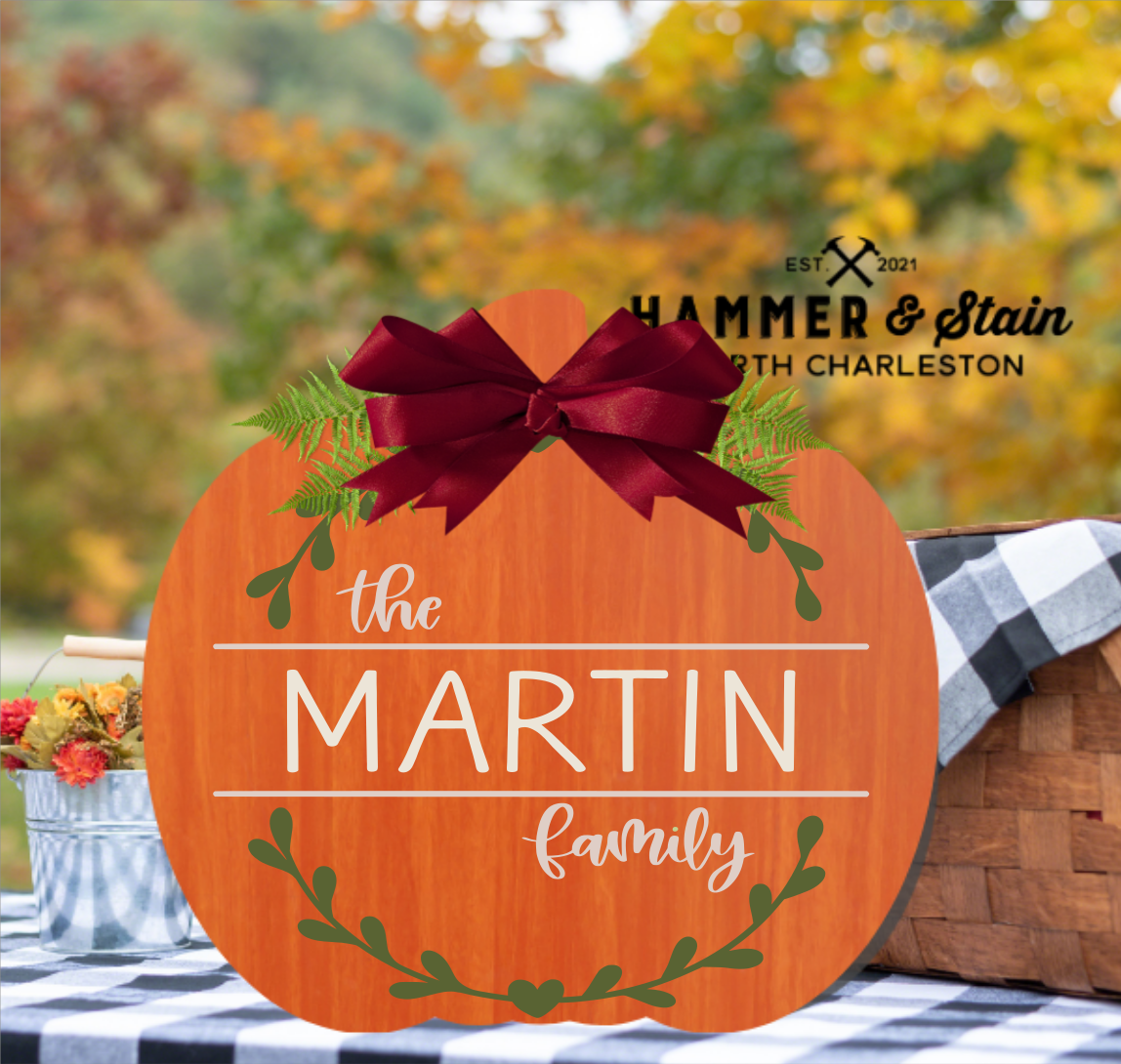 Fall Collection---Pumpkin Shaped Door Hangers