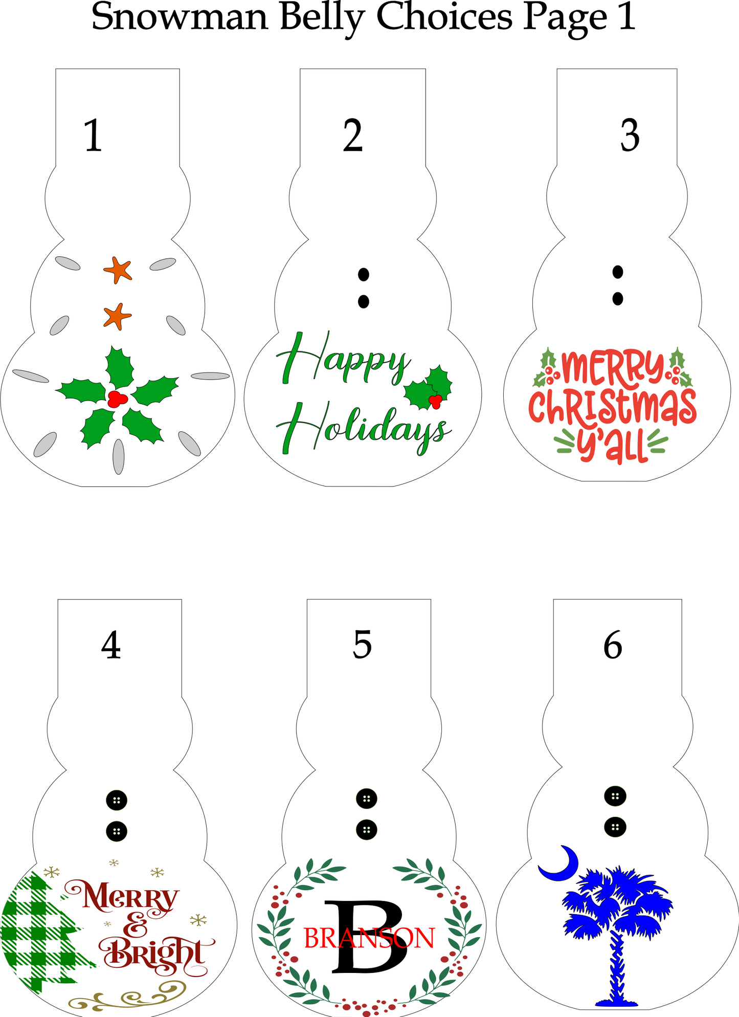 Christmas Build a Snowman Workshop