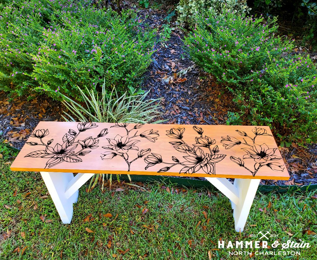 Rustic Bench for 2