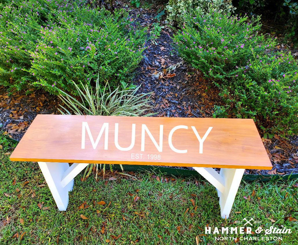 Rustic Bench for 2