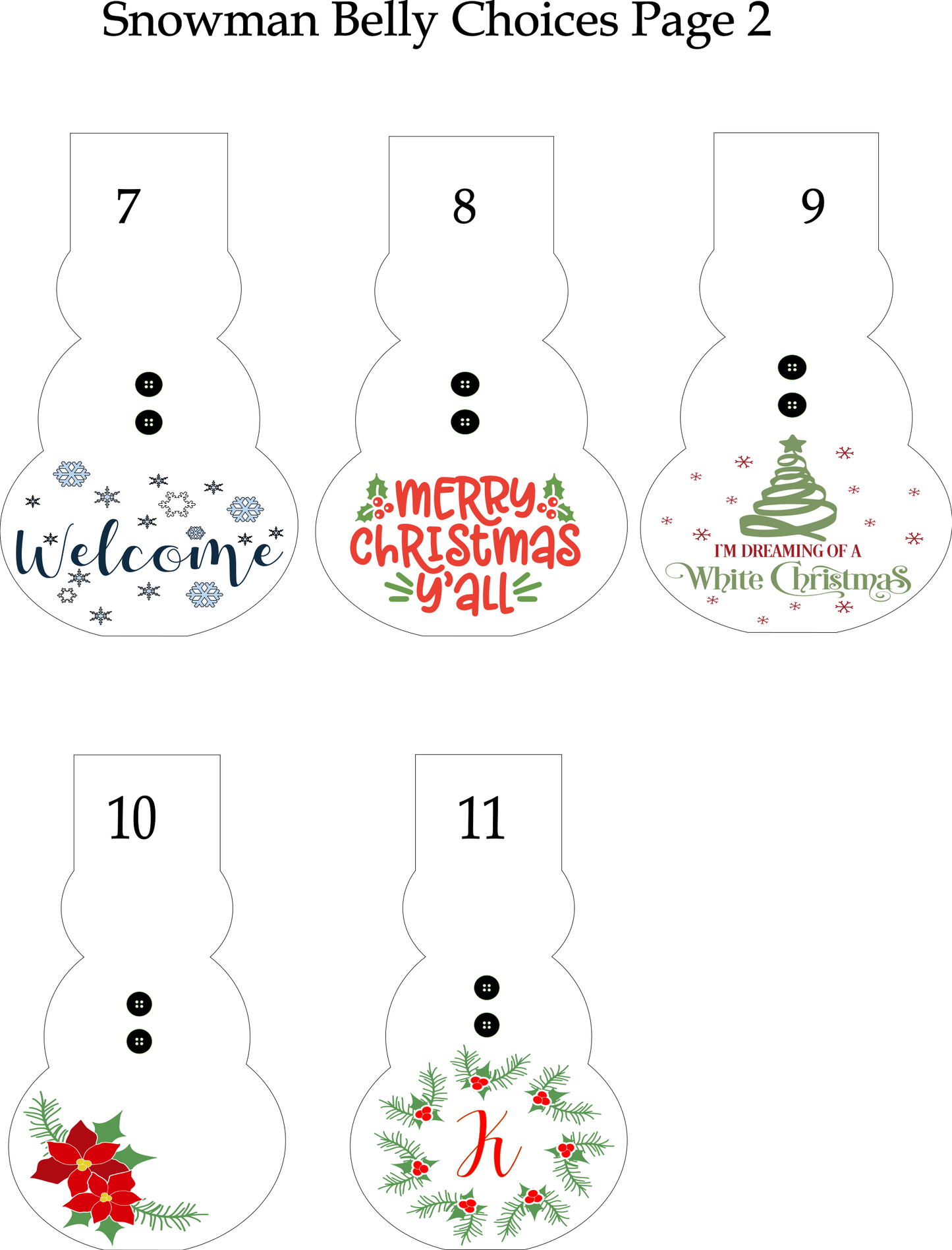 Christmas Build a Snowman Workshop