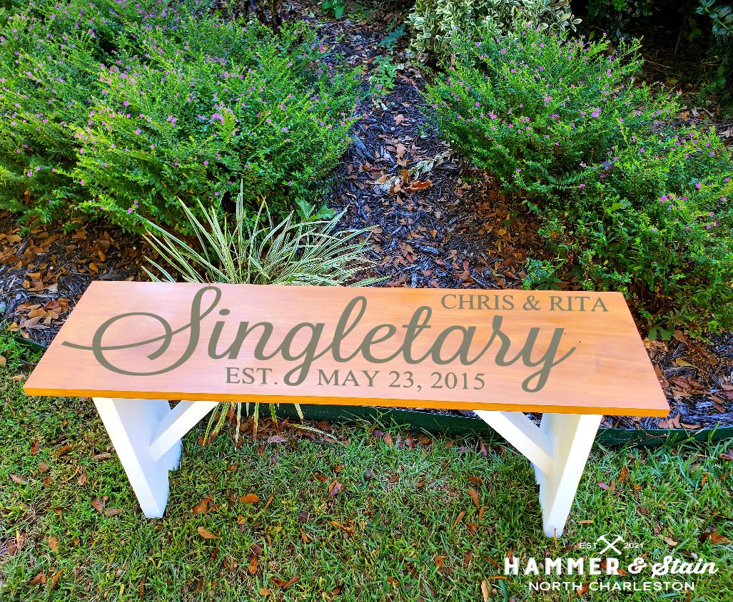 Rustic Bench for 2