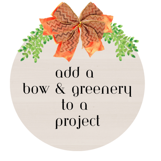 Corporate Party bow and greenery