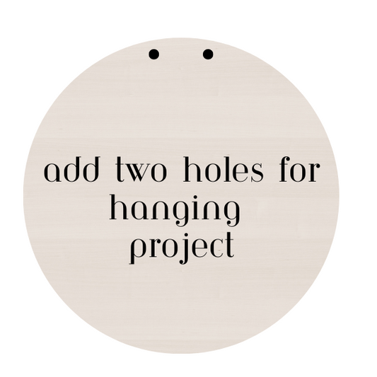 Corporate Party Drilled Holes for hanging