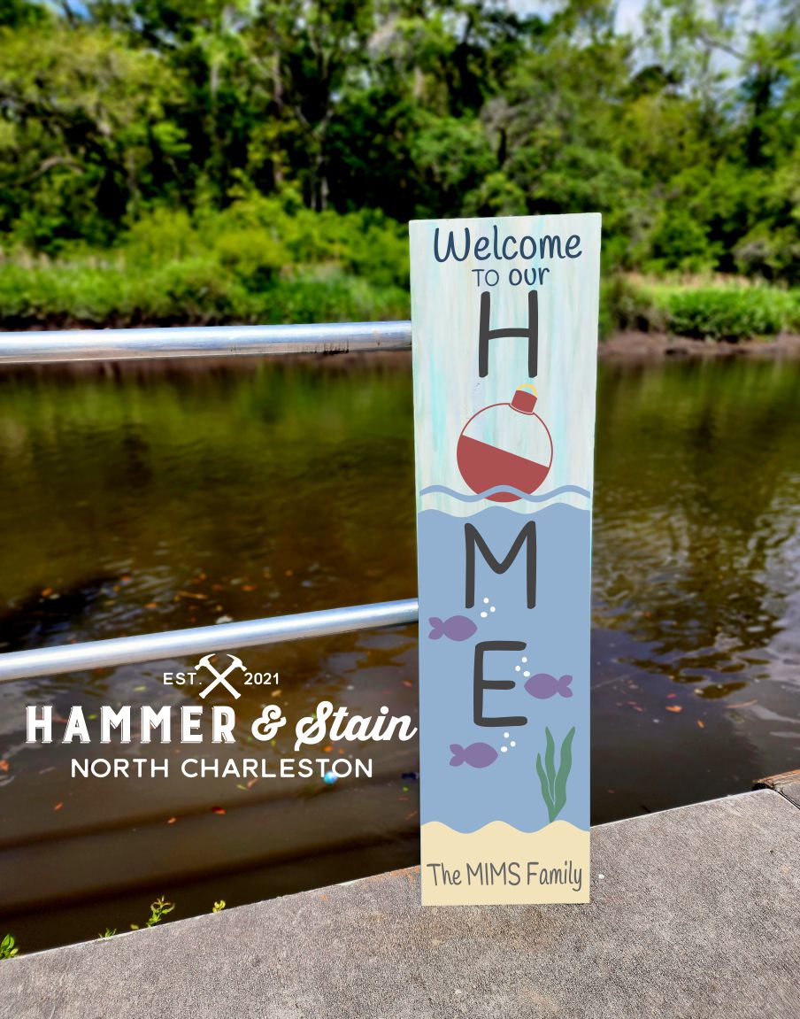 Coastal and Nautical Porch Signs – Hammer and Stain North Charleston