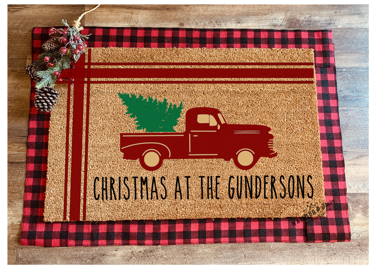 Season's Greetings Party Mix Christmas and Holiday Doormats