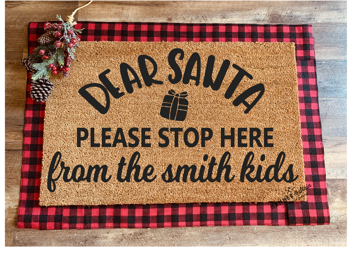 Season's Greetings Party Mix Christmas and Holiday Doormats