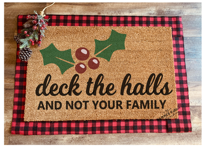 Season's Greetings Party Mix Christmas and Holiday Doormats