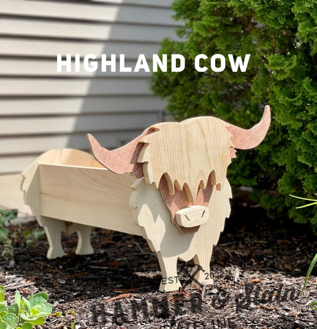 wooden box planters PRE-ORDER Animal Planter Boxes – Hammer and Stain North Charleston