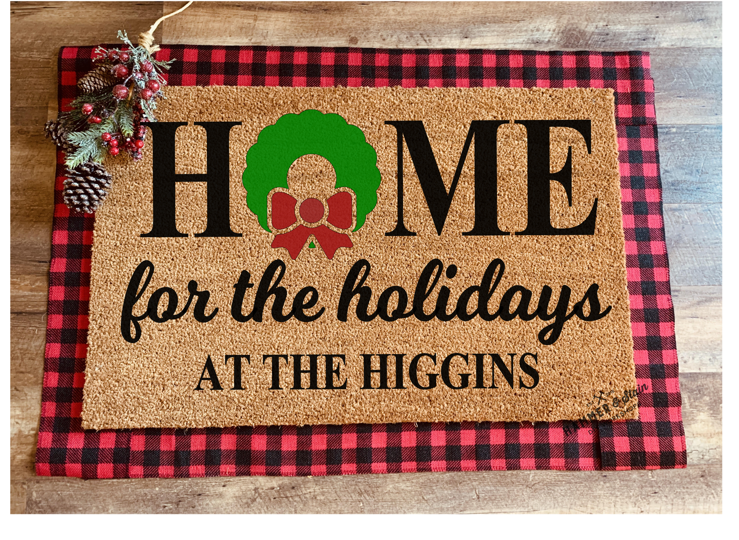 Season's Greetings Party Mix Christmas and Holiday Doormats