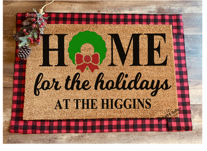 Season's Greetings Party Mix Christmas and Holiday Doormats