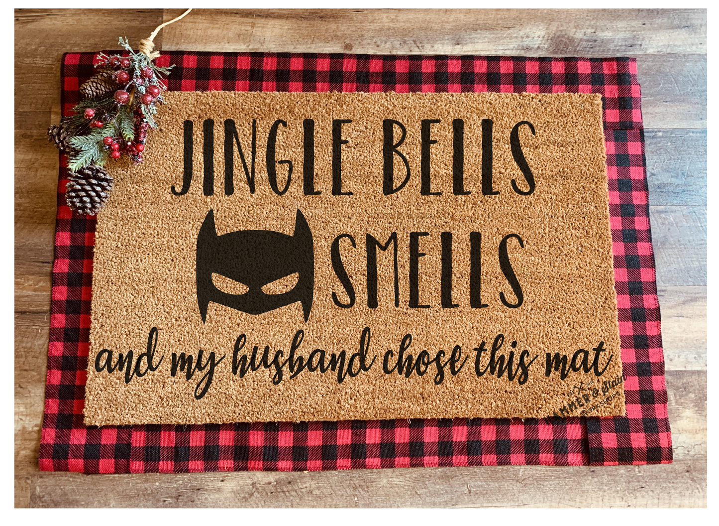 Season's Greetings Party Mix Christmas and Holiday Doormats