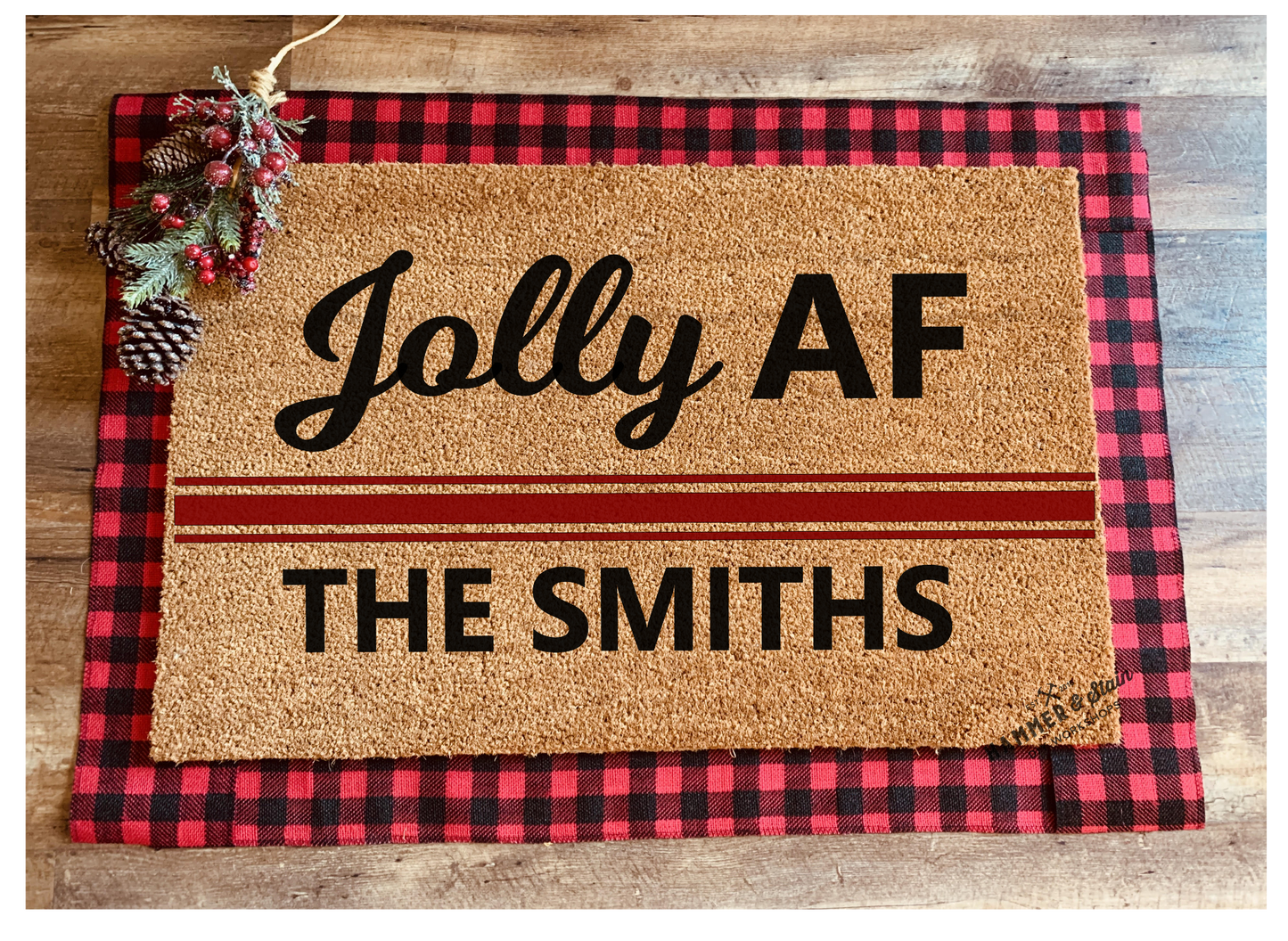 Season's Greetings Party Mix Christmas and Holiday Doormats