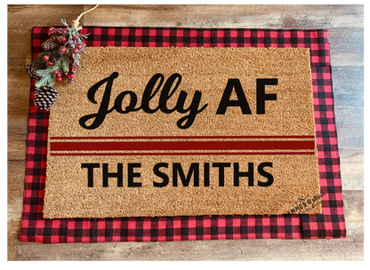 Season's Greetings Party Mix Christmas and Holiday Doormats