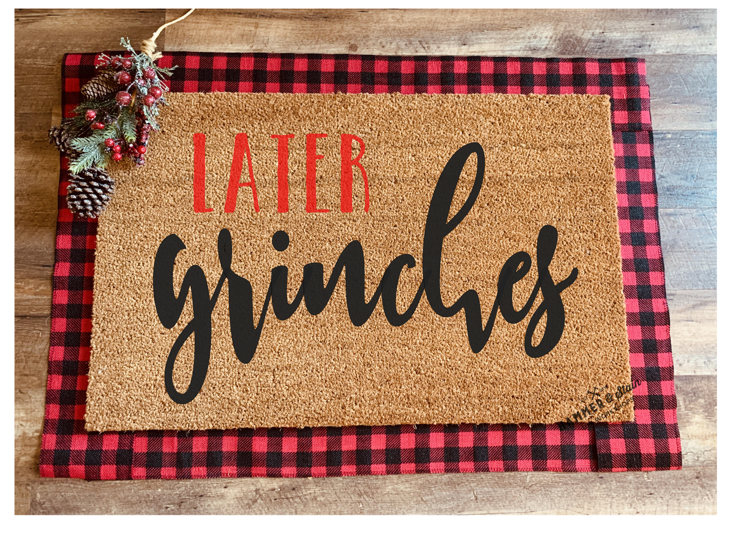 Season's Greetings Party Mix Christmas and Holiday Doormats