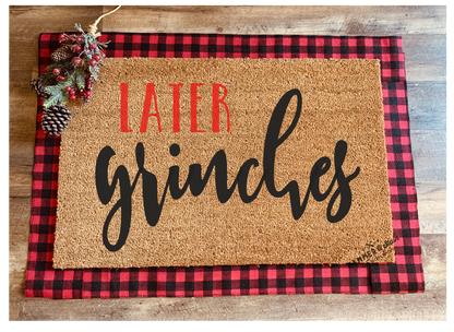 Season's Greetings Party Mix Christmas and Holiday Doormats