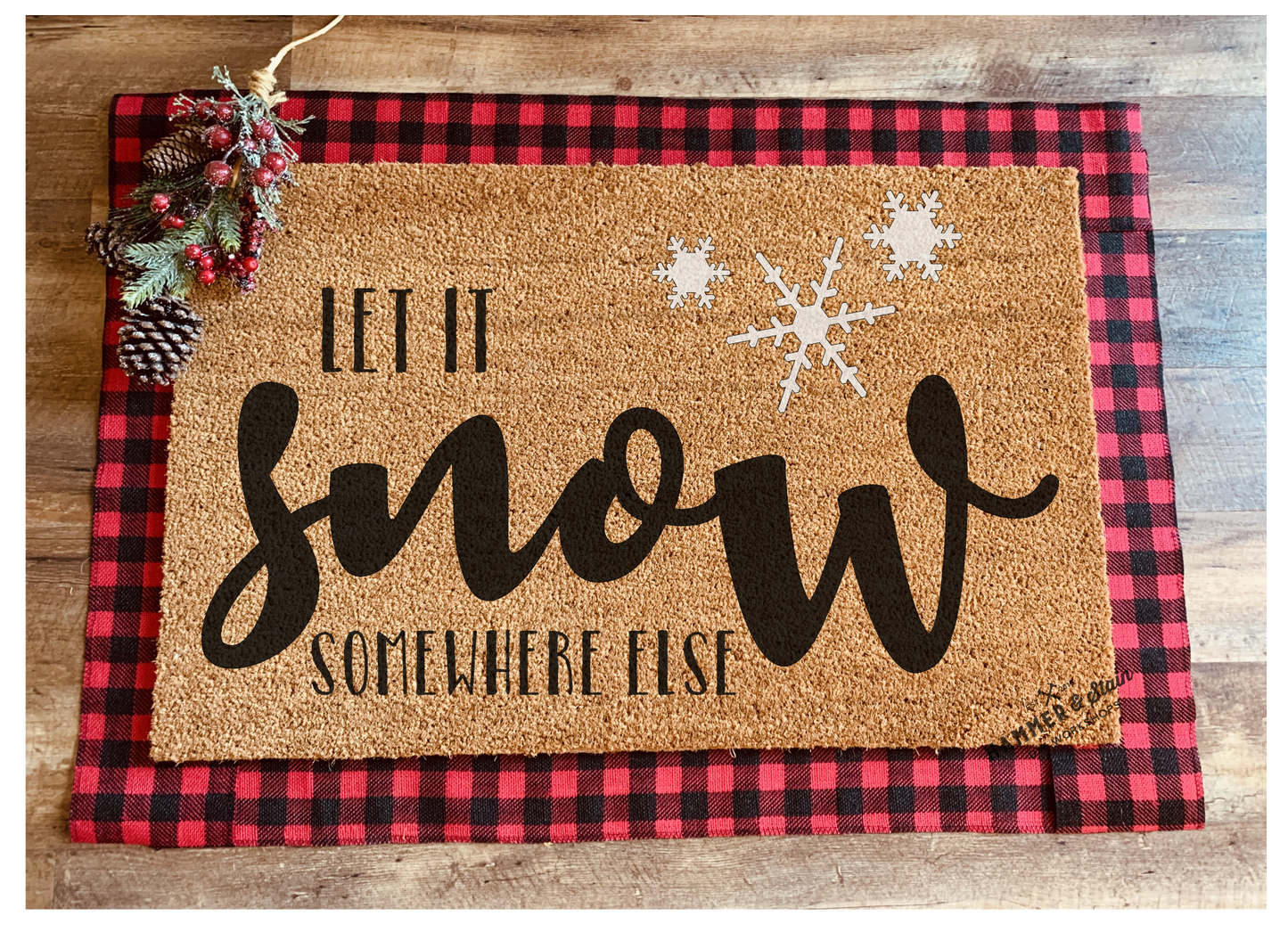 Season's Greetings Party Mix Christmas and Holiday Doormats