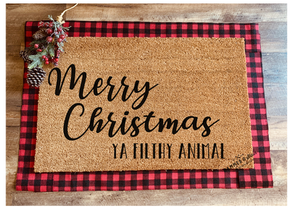 Season's Greetings Party Mix Christmas and Holiday Doormats