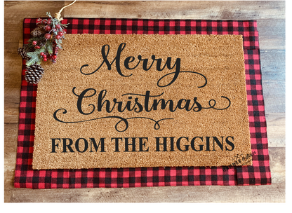 Season's Greetings Party Mix Christmas and Holiday Doormats