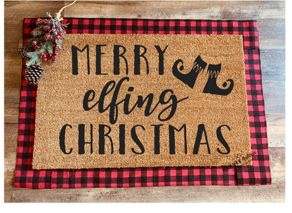 Season's Greetings Party Mix Christmas and Holiday Doormats