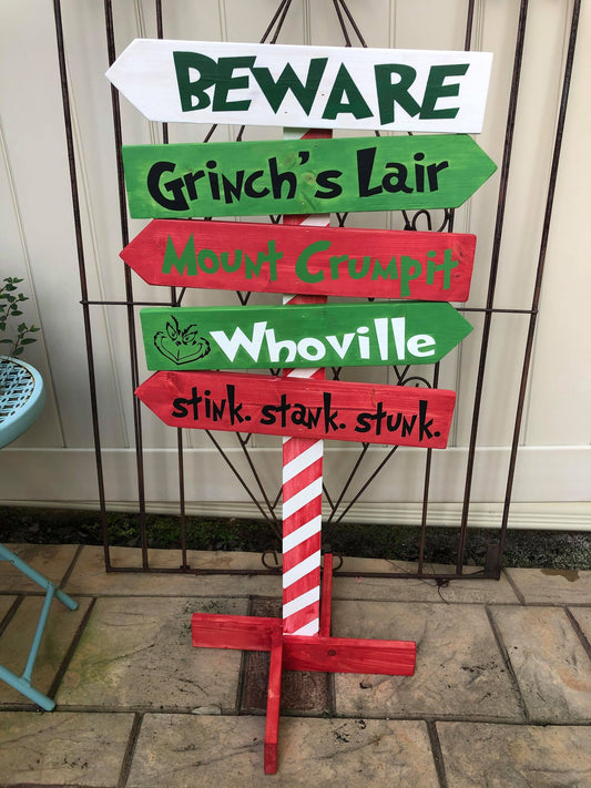 Season's Greetings Party Mix Christmas Directional Signs