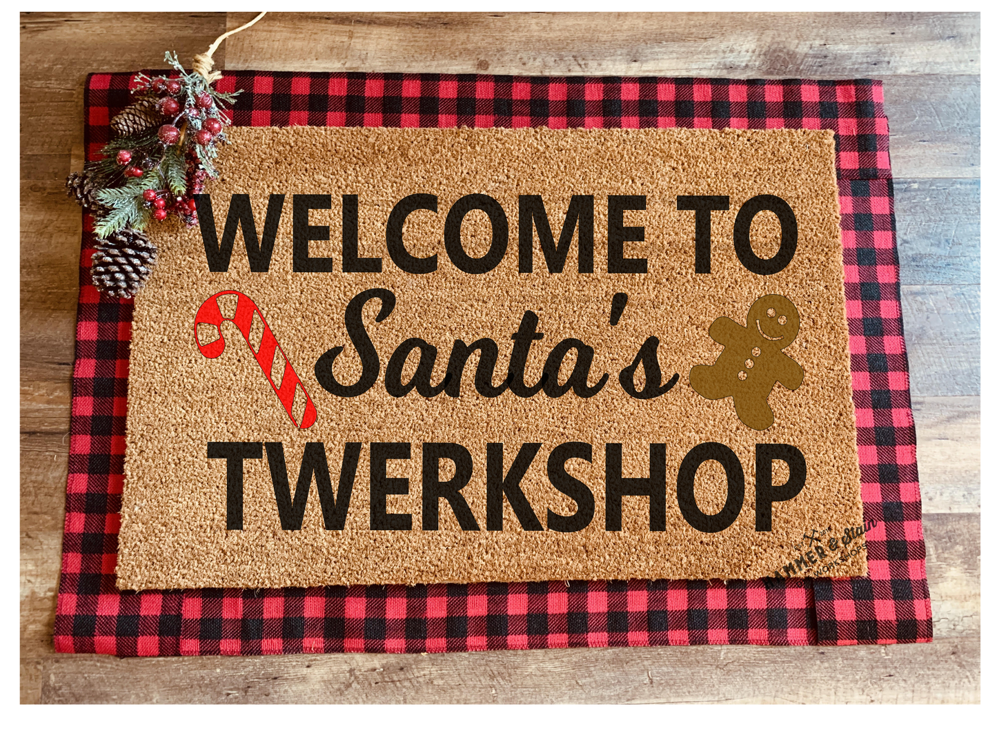 Season's Greetings Party Mix Christmas and Holiday Doormats