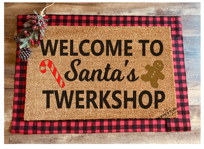 Season's Greetings Party Mix Christmas and Holiday Doormats