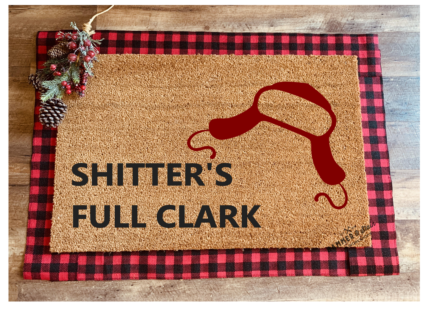 Season's Greetings Party Mix Christmas and Holiday Doormats