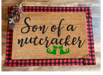 Season's Greetings Party Mix Christmas and Holiday Doormats