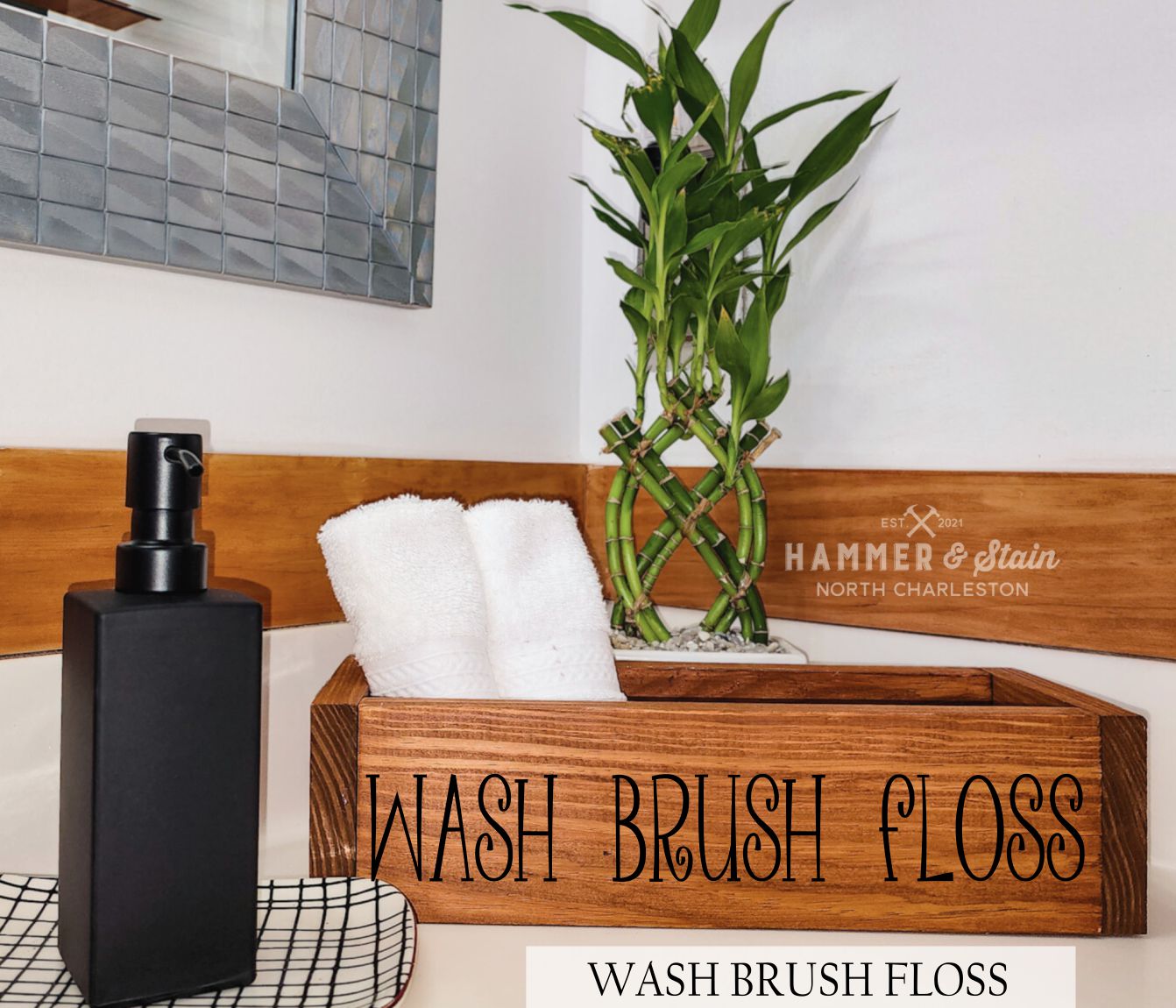 wash brush floss