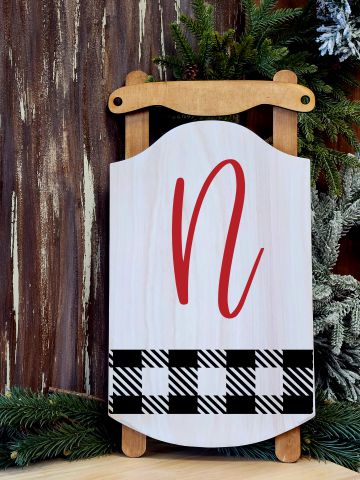 Season's Greetings Party Mix Christmas Door Sleds