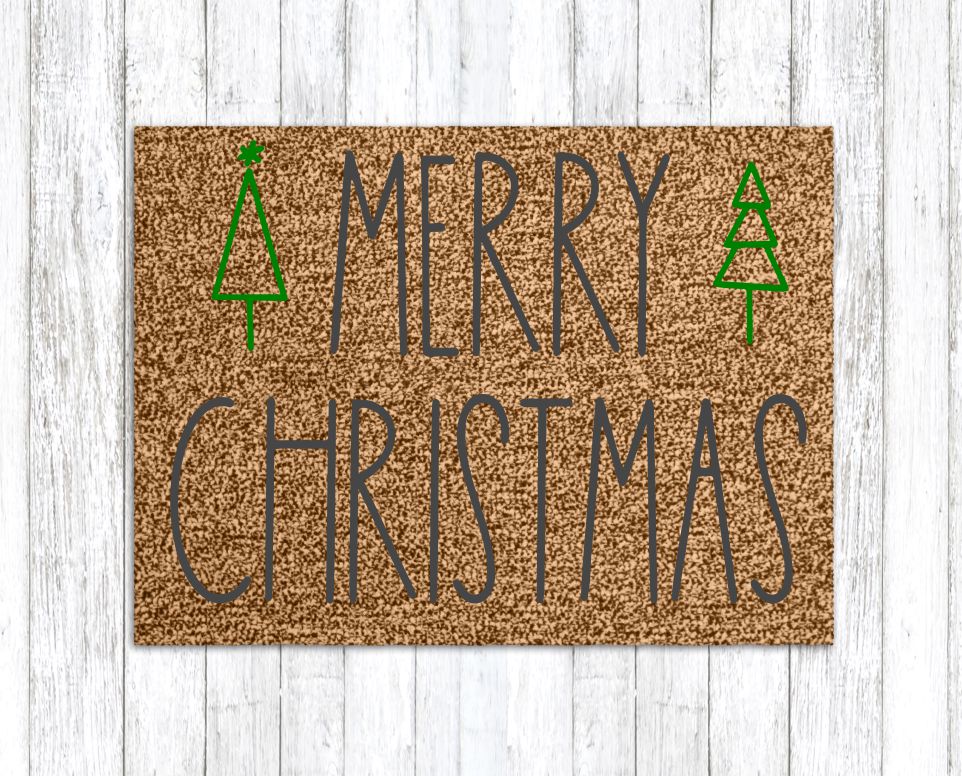 Season's Greetings Party Mix Christmas and Holiday Doormats