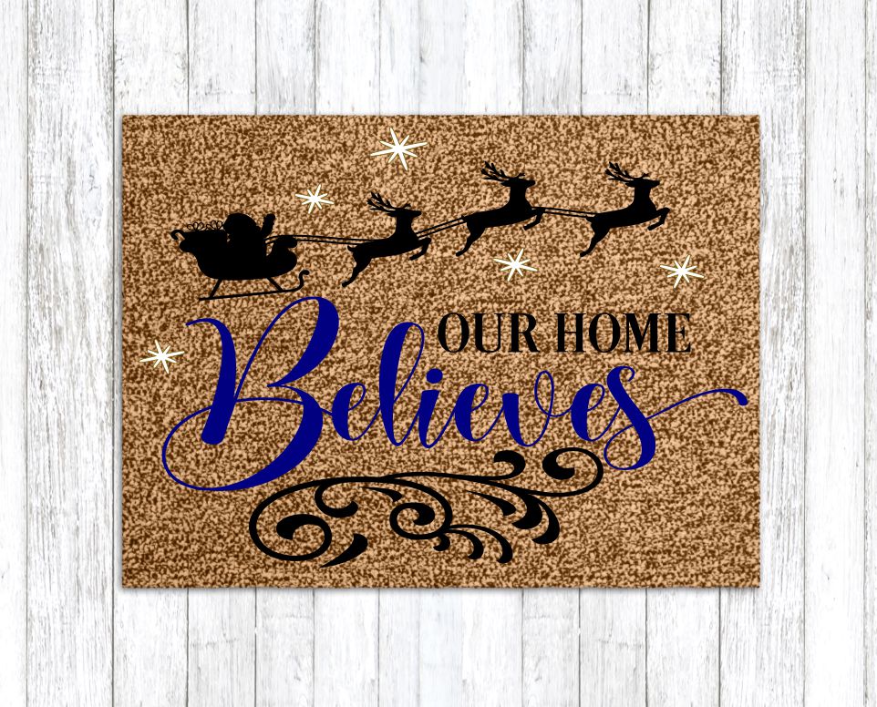 Season's Greetings Party Mix Christmas and Holiday Doormats