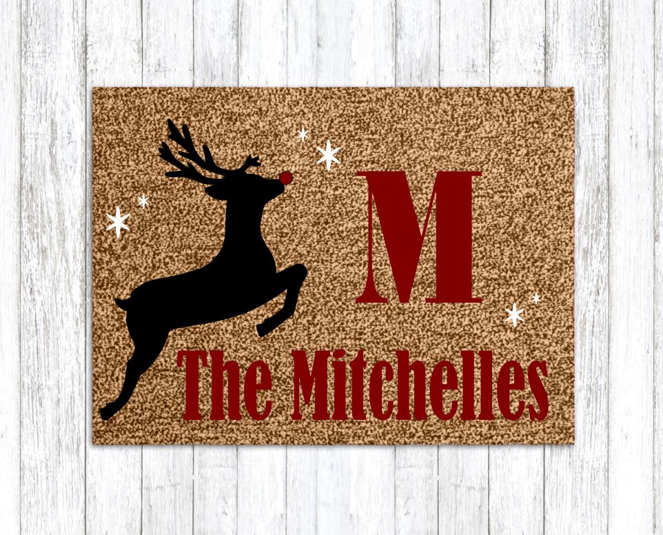 Season's Greetings Party Mix Christmas and Holiday Doormats