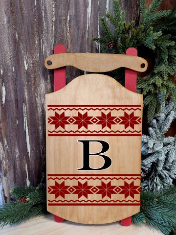 Season's Greetings Party Mix Christmas Door Sleds