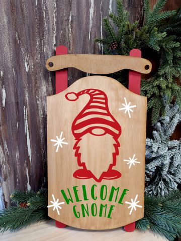 Season's Greetings Party Mix Christmas Door Sleds