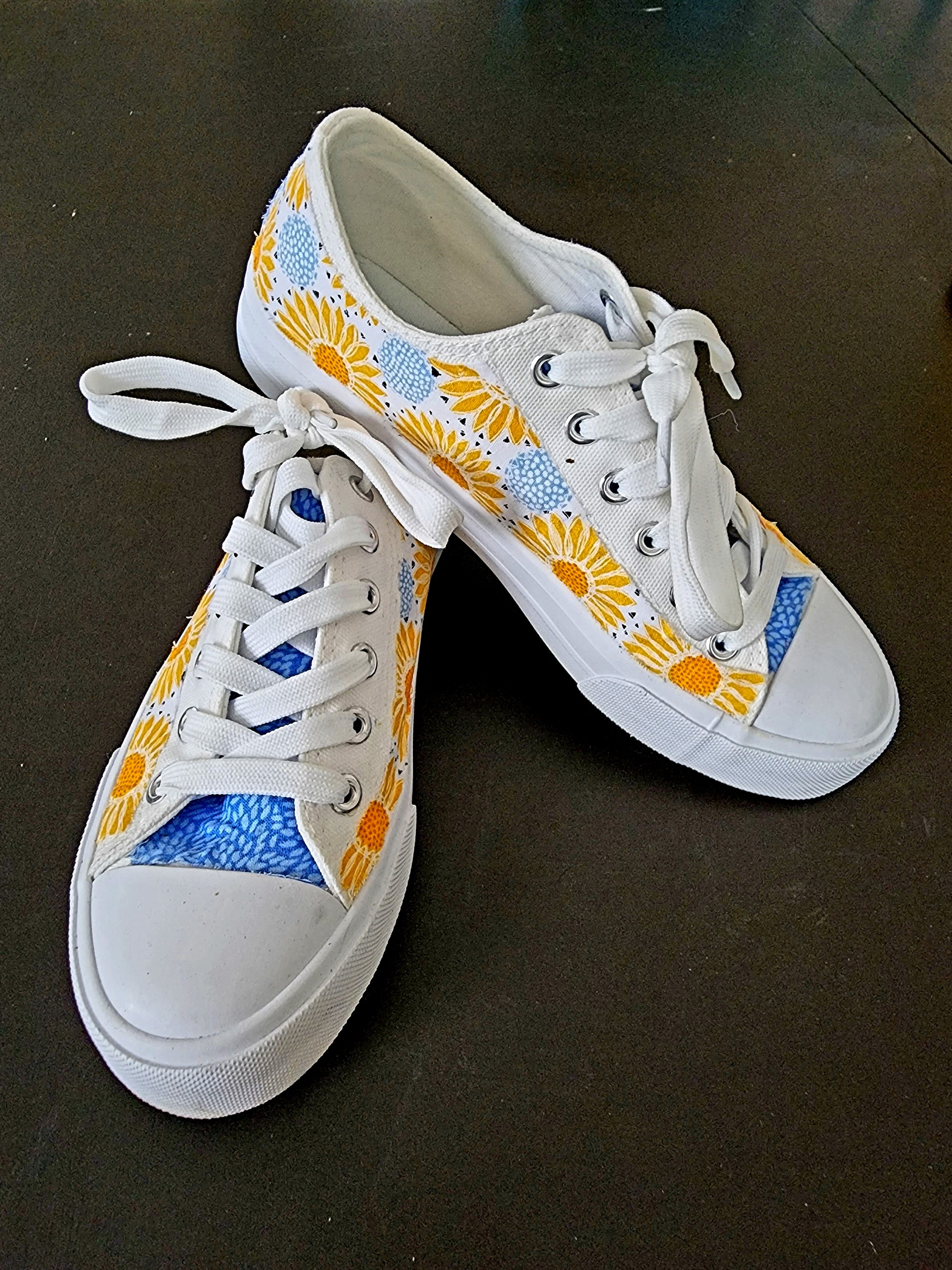 Custom Painted Paintable Canvas Shoes White Sneakers Shoe Paint