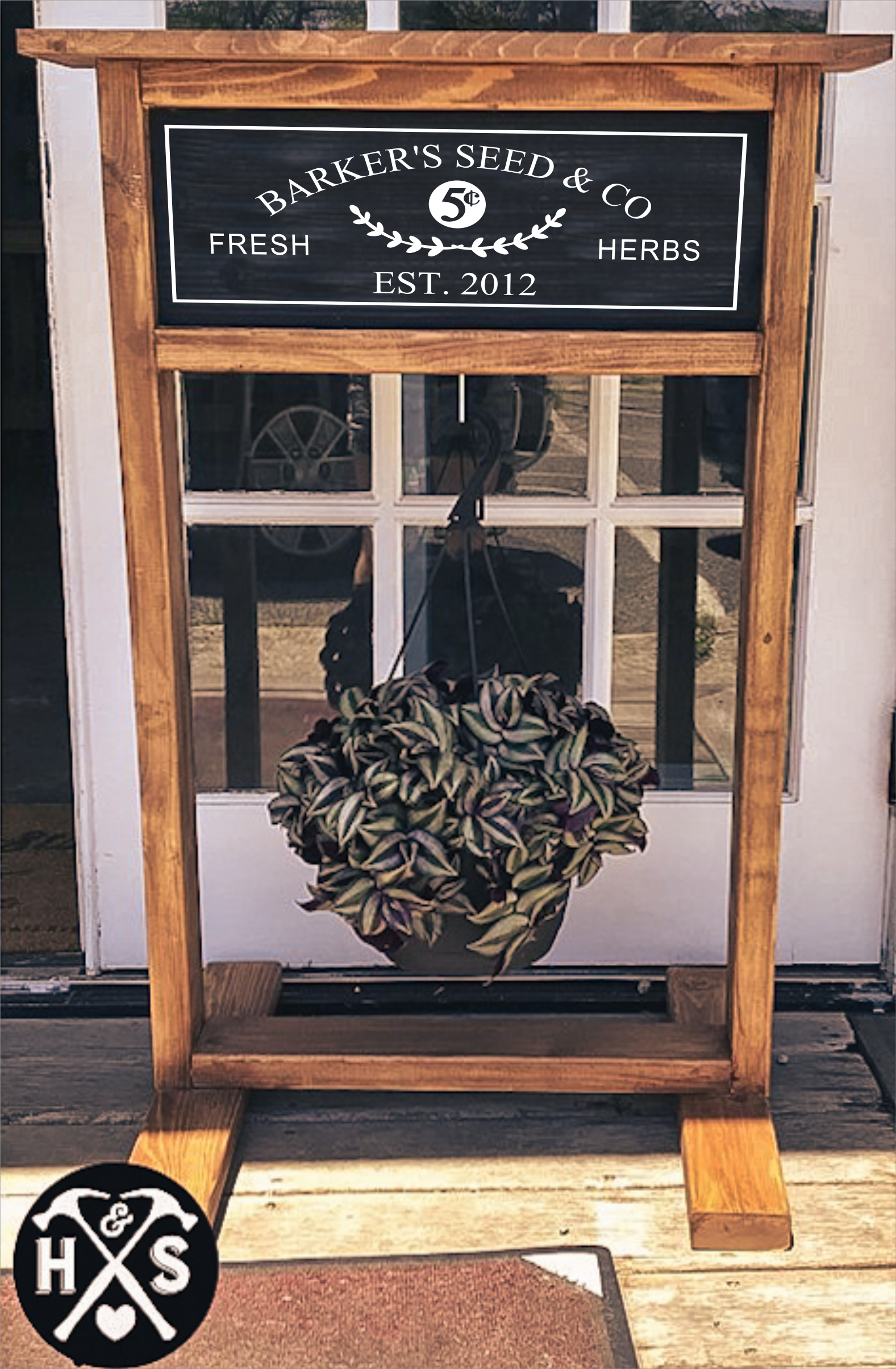 essential garden hanging basket plant stand Hanging Plant Stand – Hammer and Stain North Charleston