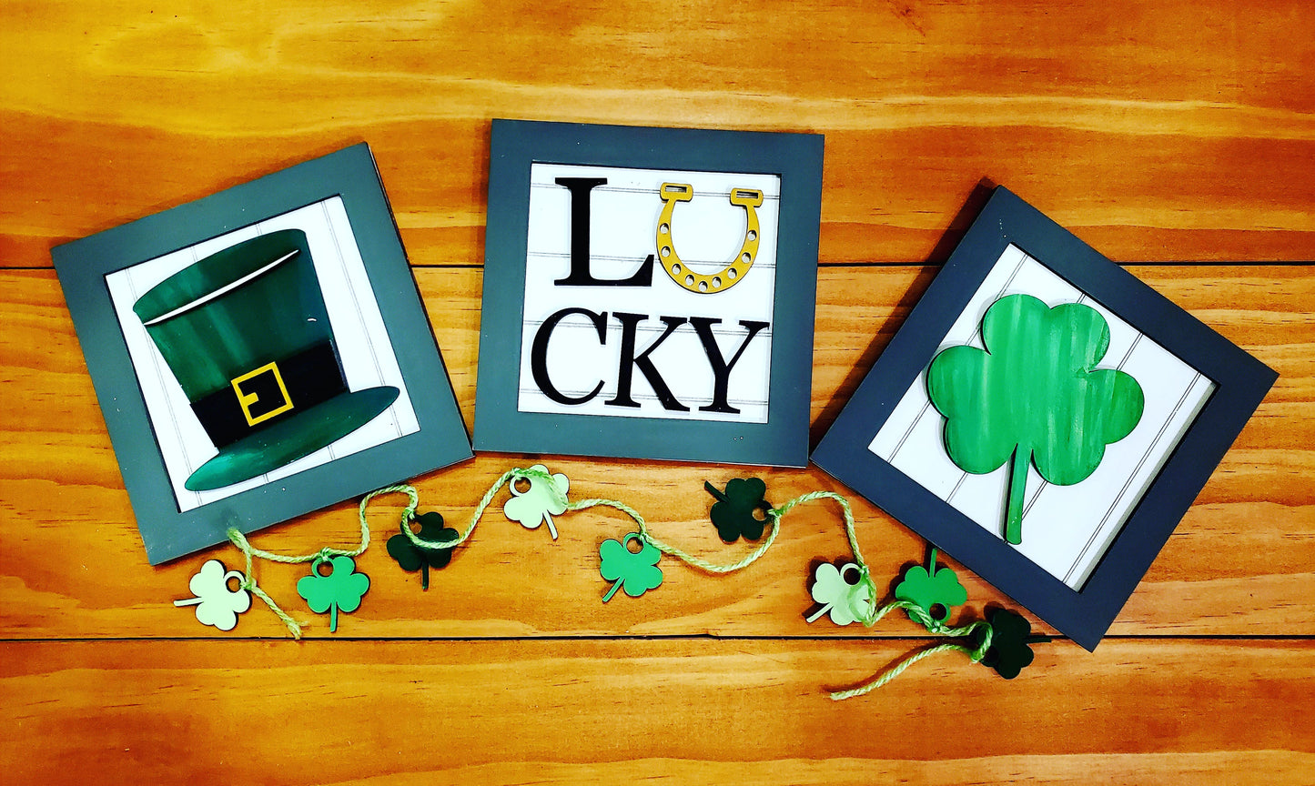 St Patrick's Day 3D Wood
