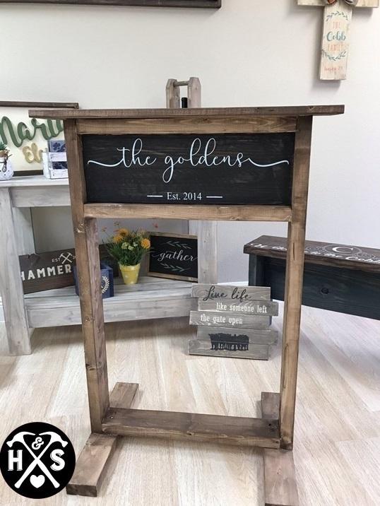 wood hanging planter stand Hanging Plant Stand – Hammer and Stain North Charleston
