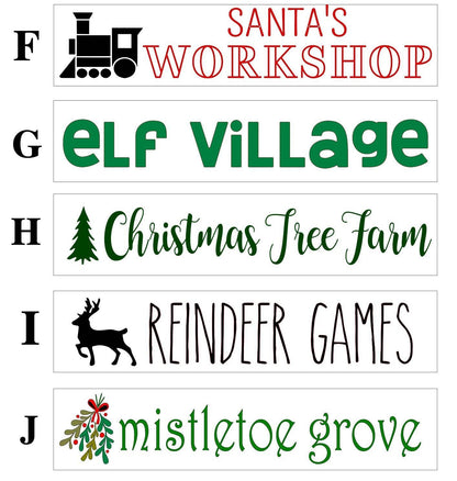 Christmas Directional Signs