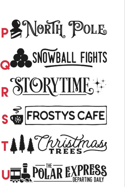 Christmas Directional Signs