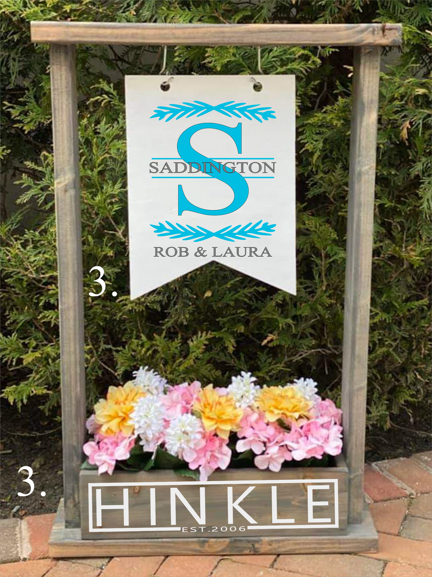 Spring Collection Planter Boxes with Garden Flag